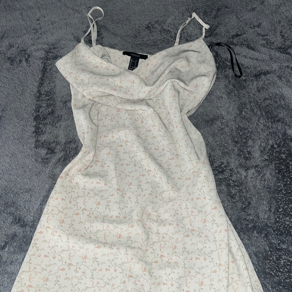 Light green floral dress